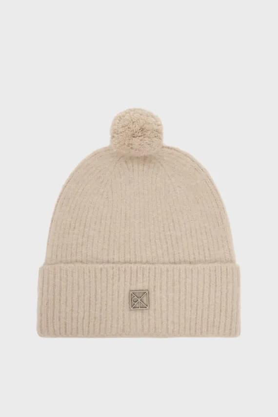 Шапка EMBLEM BRUSHED POMPOM BEANIE