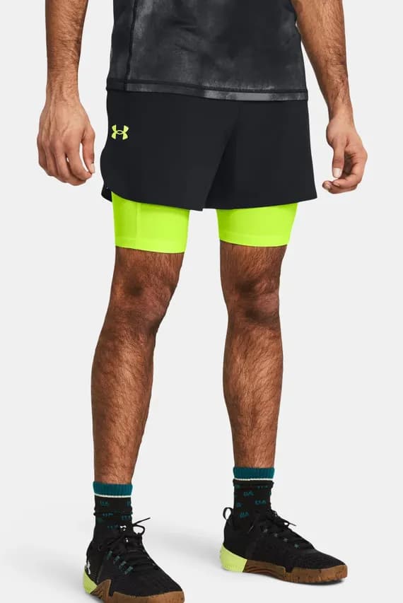 Мужские черные шорты UA Peak Woven 2in1 Sts