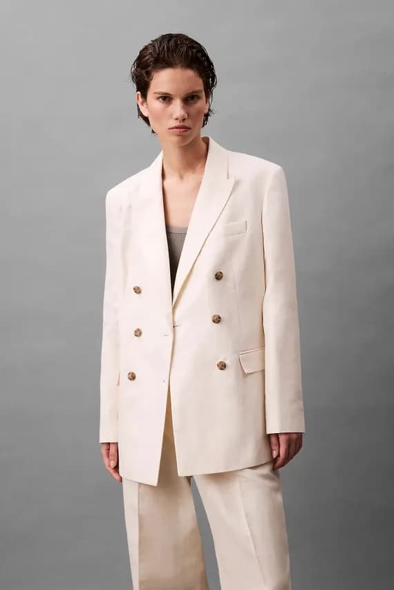 Пиджак RELAXED LINEN DB BREASTED BLAZER