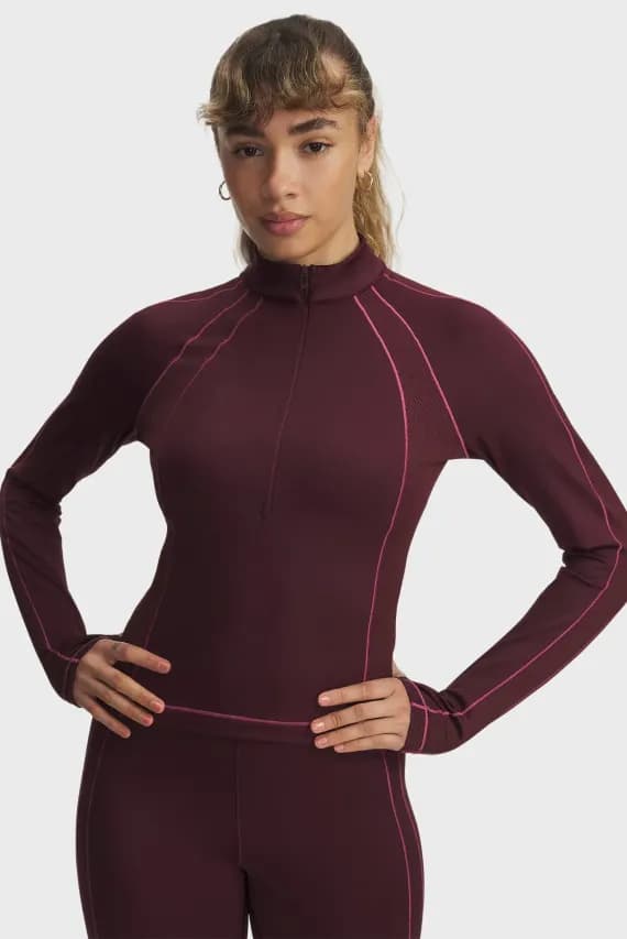 Лонгслив UA ColdGear Textured 1 2 Zip