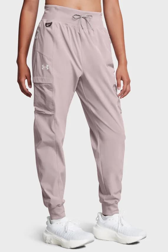 Женские серые спортивные брюки UA Trail Run Pants