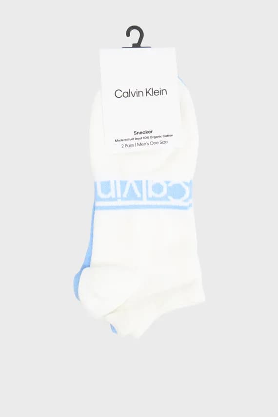Носки CK MEN SNEAKER 2P LOGO STRIPE