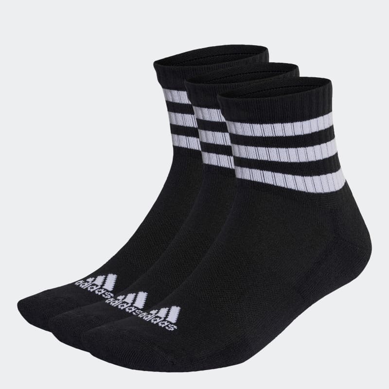 Три пары носков 3-Stripes Cushioned Sportswear Mid-Cut