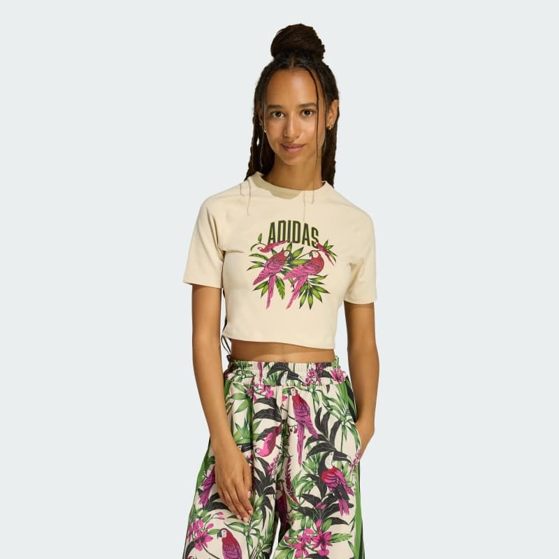 Футболка ADIDAS x FARM RIO GRAPHIC CROPPED