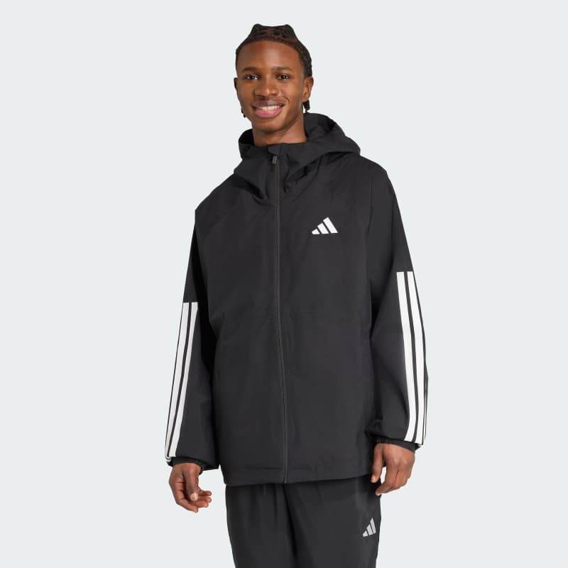 Куртка Essentials CLIMAPROOF 3-Stripes Hooded