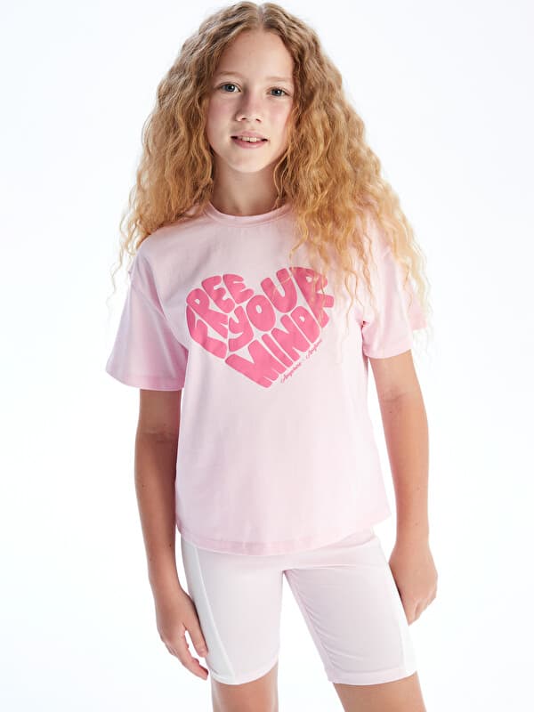 Комплект футболок с круглым вырезом для девочек (2 штуки)