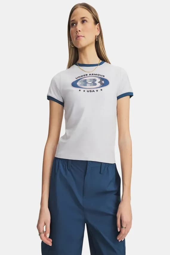 Футболка UA Ringer Grx Tee-GRY