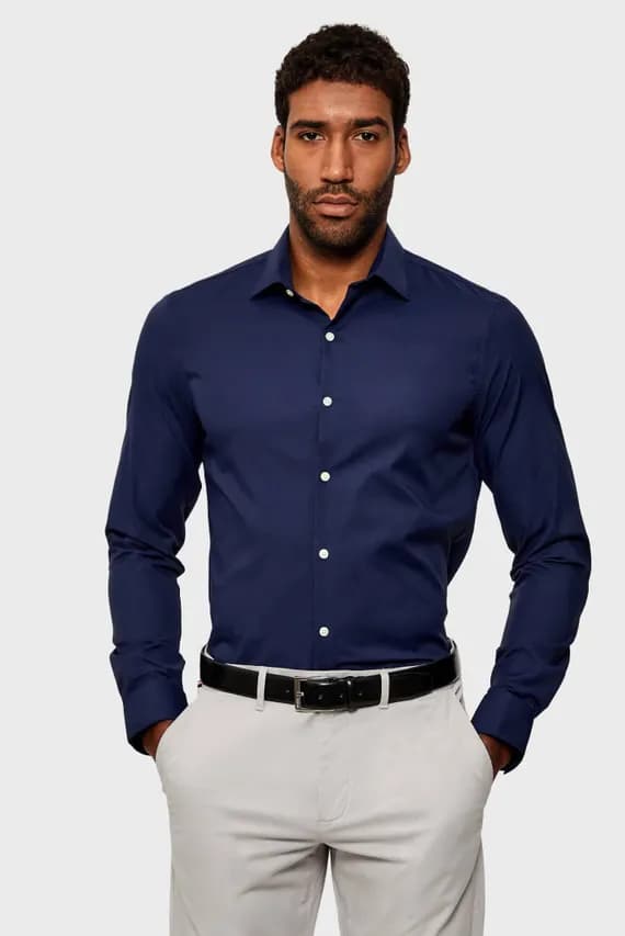 Рубашка SLIM PERF WOVEN STR SLD
