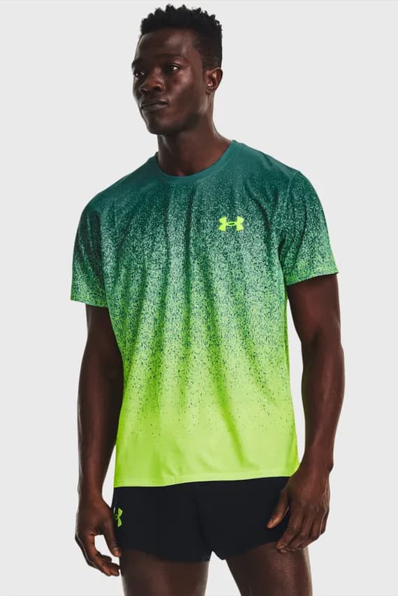Мужская зеленая футболка UA RUSH CICADA SHORTSLEEVE