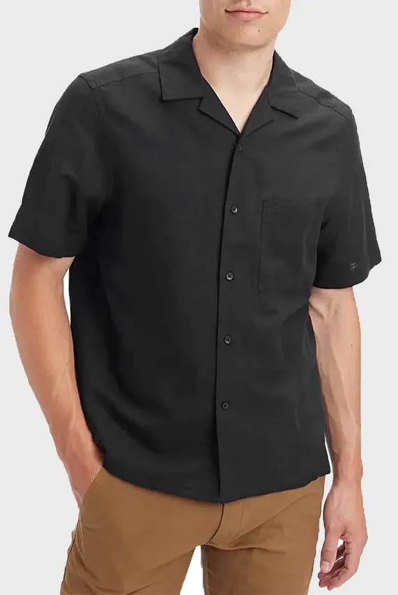 Рубашка с коротким рукавом LINEN COTTON CUBAN S S SHIRT