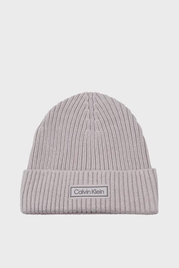 Шапка PATCH CHUNKY RIB COTTON BEANIE