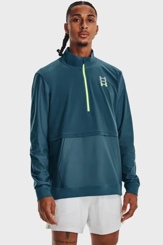 Мужской синий анорак UA RUN ANYWHERE PULLOVER
