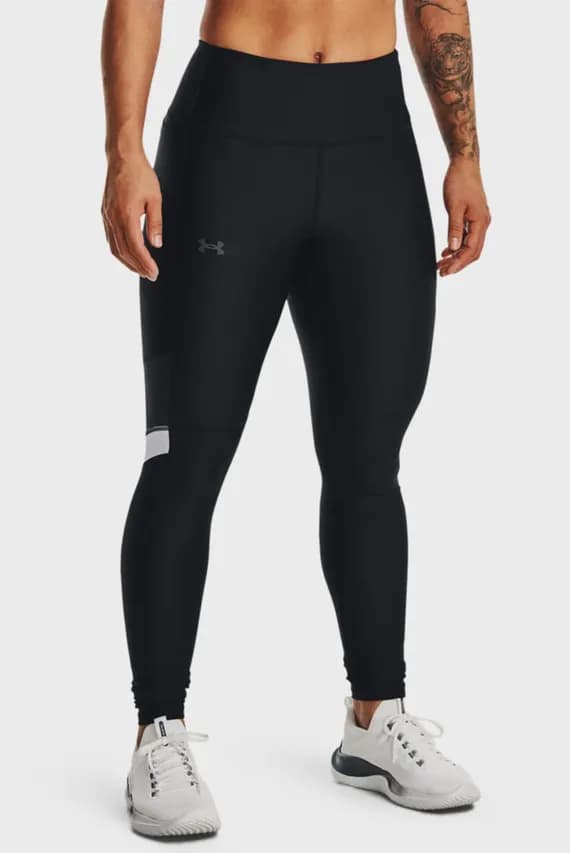 Женские черные тайтсы Armour Mesh Panel Leg