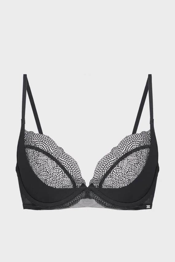 Женский черный бюстгальтер UNLINED PLUNGE