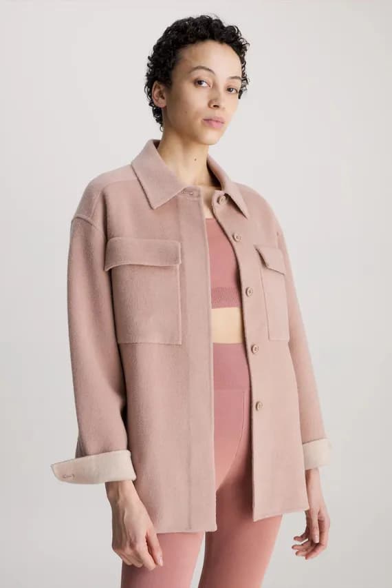 Куртка демисезонная DOUBLE FACED WOOL SHACKET