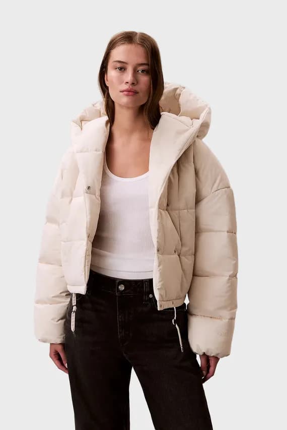Куртка демисезонная MID WEIGHT SATIN SHORT WRAP PUFF