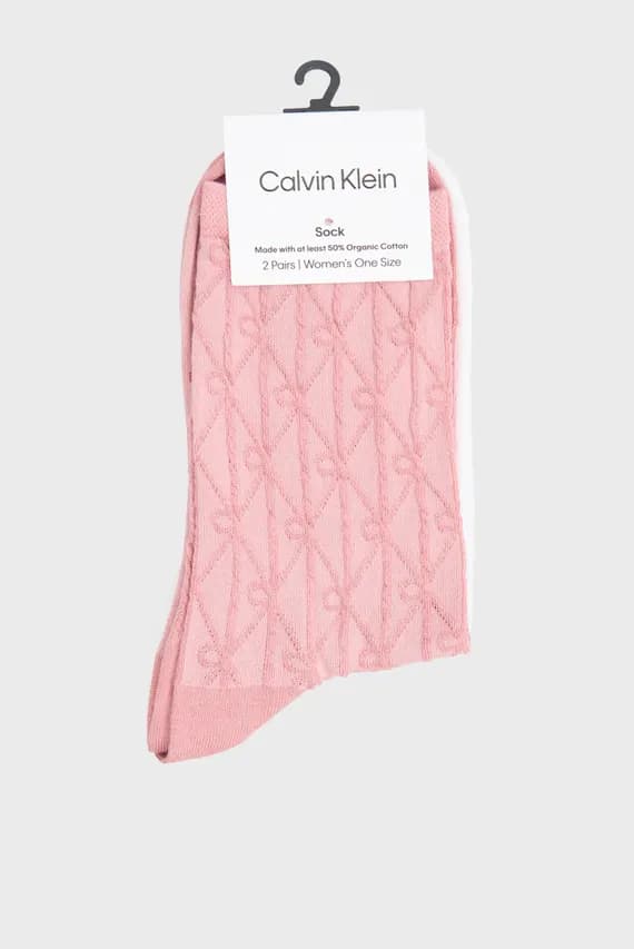 Носки CK WOMEN SOCK 2P EMBLEM AOP