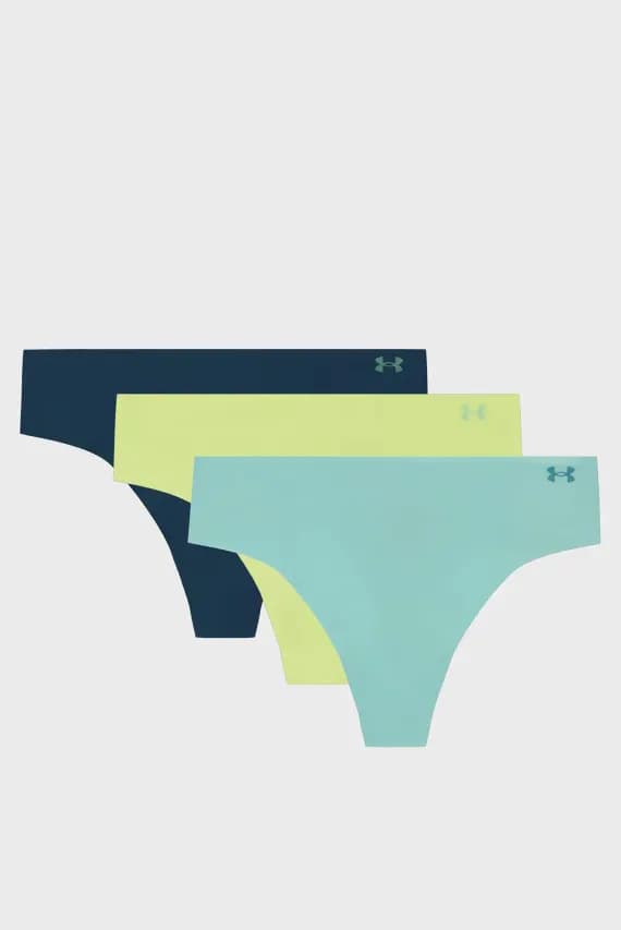 Трусы/UA PURE STRETCH NO SHOW THONG -SOLID 3PK