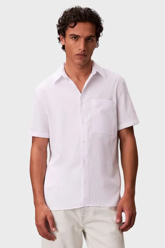 Рубашка с коротким рукавом SS SOLID SEERSUCKER CLASSIC SHIR