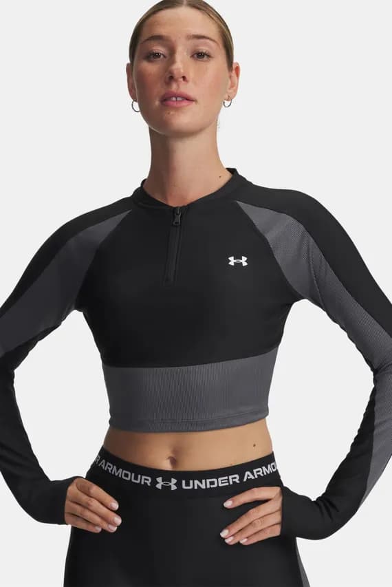 Лонгслив UA HG Rib 1 4 Zip