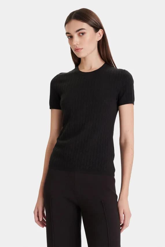 Свитер Cap Sleeve Pointelle Baby Tee