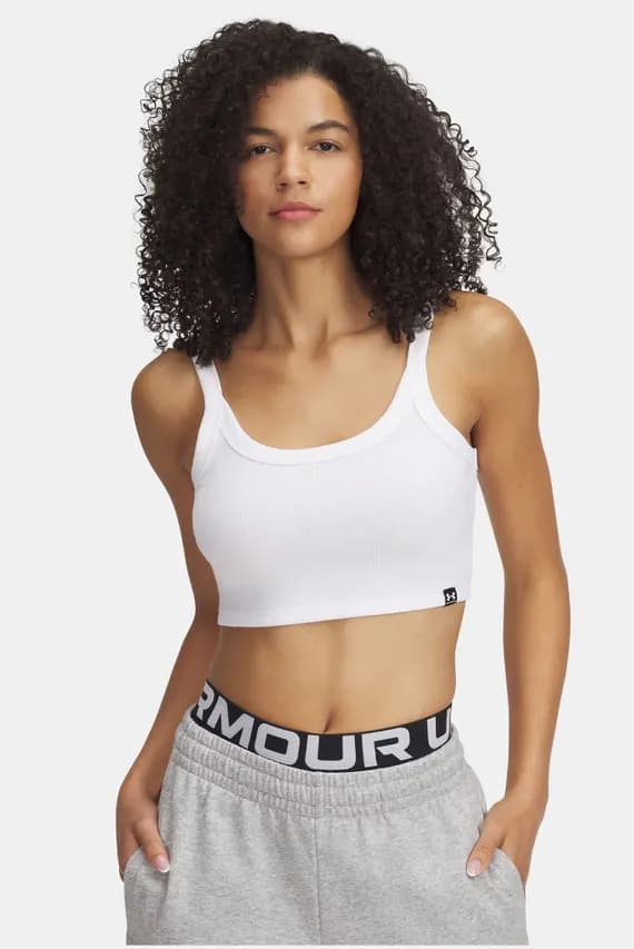 Майка UA Rival Rib Baby Tank-WHT