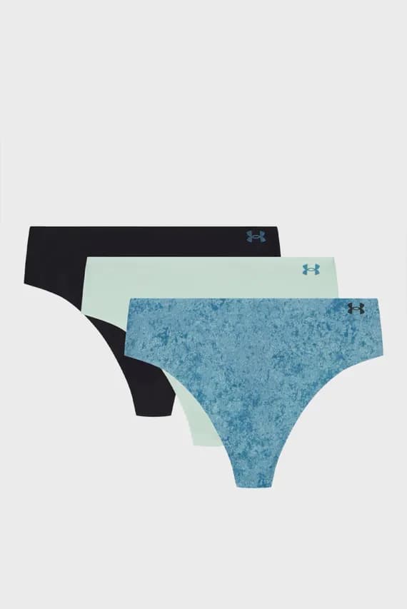 Трусы/UA PURE STRETCH NO SHOW THONG -PRINT 3PK