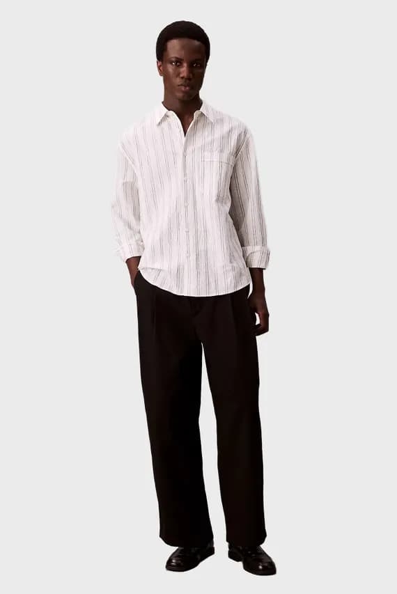 Штаны COTTON NYLON PLEATED HALF ELASTI
