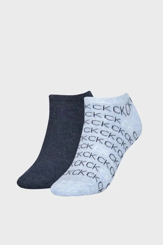 Носки CK WOMEN SNEAKER 2P ALL OVER L