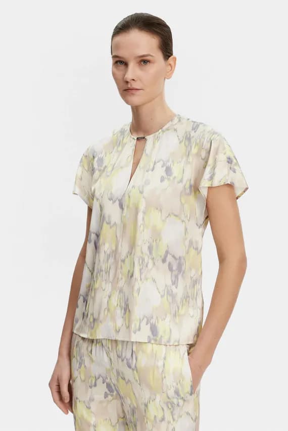 Блузка DRAPEY SATIN SS METAL BLOUSE