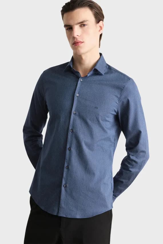 Рубашка BUSINESS STRIPE SLIM SHIRT