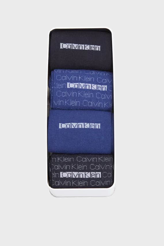 Набор носков CK MEN SOCK 4P GIFTBOX AOP