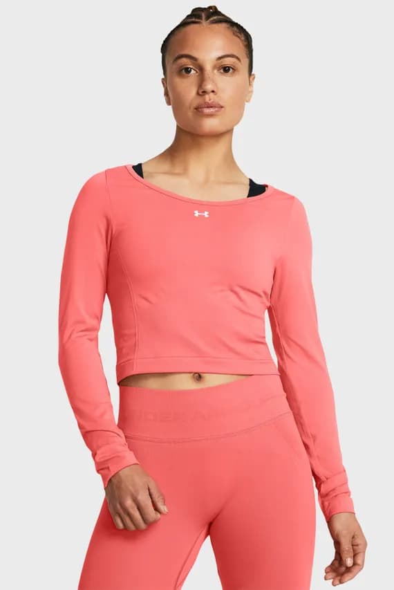 Лонгслив/UA Train Seamless LS-PNK