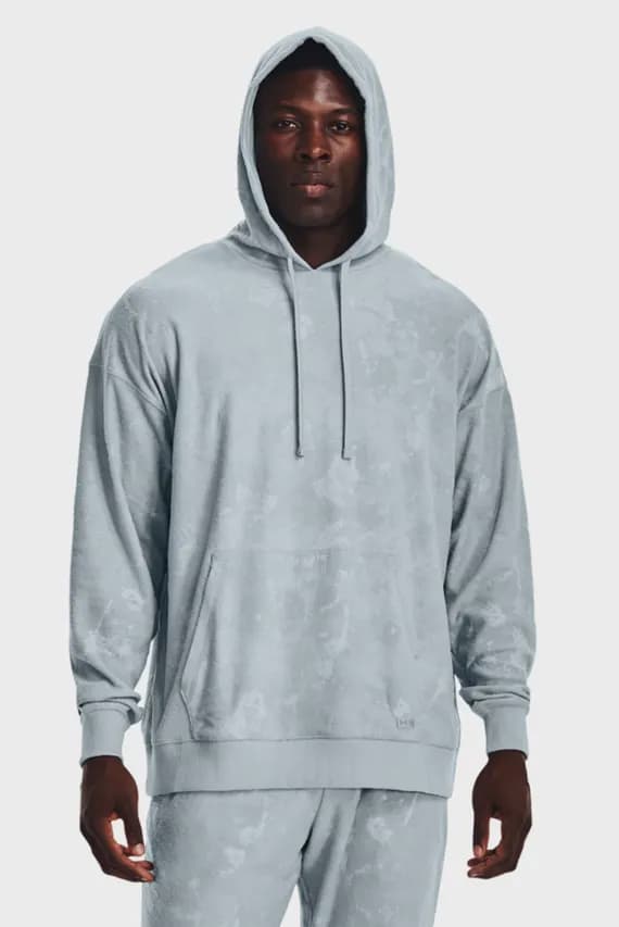 Мужское серое худи UA Journey Terry Hoodie