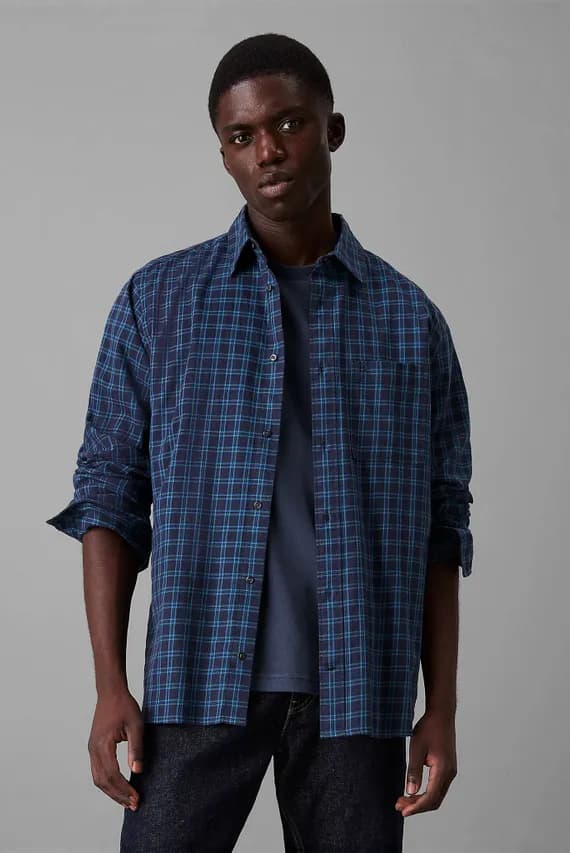 Рубашка TWILL CHECK COMFORT FIT SHIRT