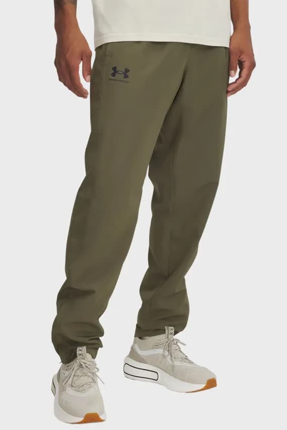 Штаны спортивные UA Rival Wvn Windbreaker Pnt-GRN